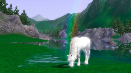 Необычный питомец в Sims 3 – единорог